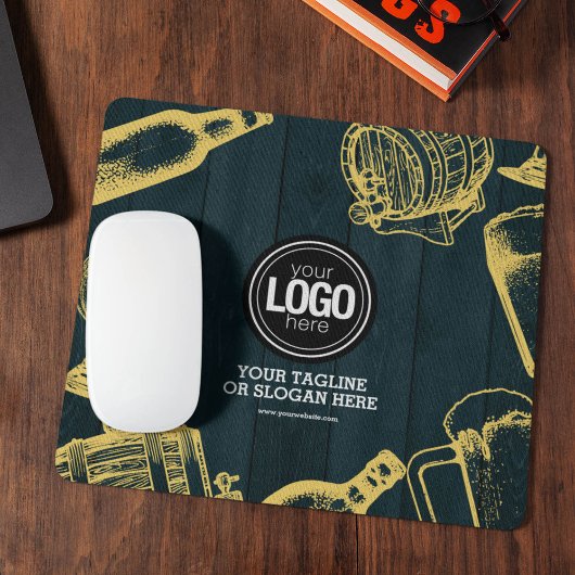 Tapis De Souris Personnaliser le thème de la brasserie Dark Green