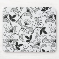 Personnaliser Motif Floral Noir
