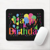 Tapis De Souris Personnaliser Nom Anniversaire Fête Art (Avec souris)