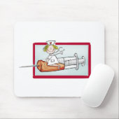 Tapis De Souris Personnalisez avec le nom - l'infirmière superbe (Avec souris)