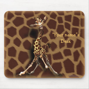 Tapis De Souris "Personnalisez-moi !" Girafe