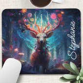 Tapis De Souris Personnalité de Floral Deer