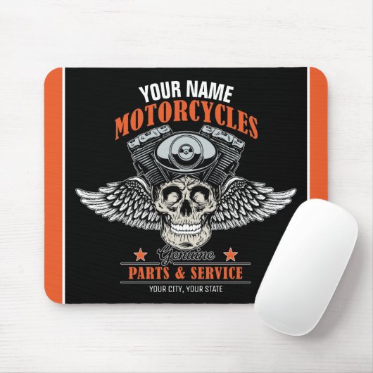 Tapis De Souris Personnalized Biker Flying (Avec souris)