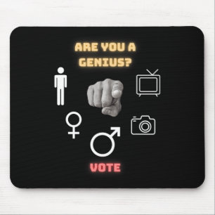 Tapis De Souris Personne Femme Homme Appareil Photo Télévision