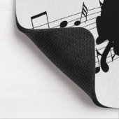 Tapis De Souris Personnel de musique d'Escalade de chat (Coin)