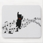 Tapis De Souris Personnel de musique d'Escalade de chat (Devant)