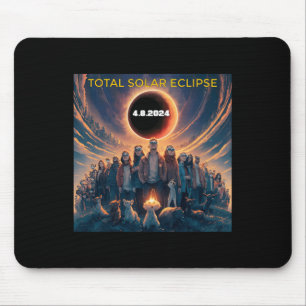Tapis De Souris Personnes Eclipse Gles Total Solaire Eclipse 2024