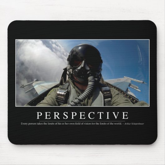 Tapis De Souris Perspective : Citation Inspirationnelle 2 (Devant)