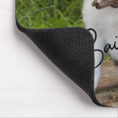 Tapis De Souris Pet Photo Black Script Mousepad (Coin)