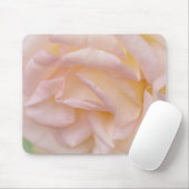 Tapis De Souris Pétales Rose Rose Blush Art Pad Souris (Avec souris)