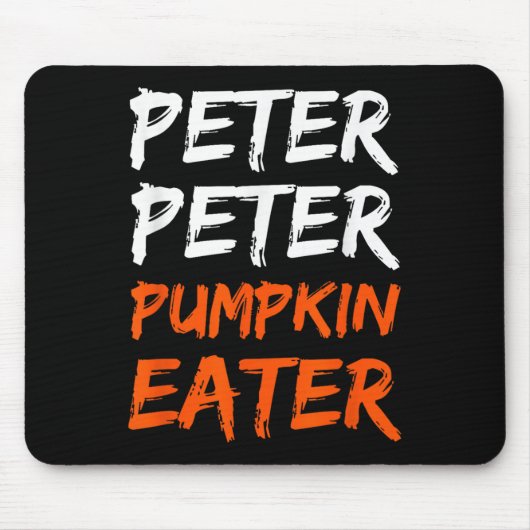 Tapis De Souris Peter Citrouille Costume Mangeur Halloween (Devant)