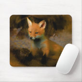 Tapis De Souris Petit bébé Fox Cub Portrait (Avec souris)