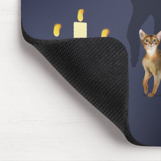 Tapis De Souris Petit chat avec une énorme mousepad d'ombre (Coin)
