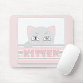 Tapis De Souris Petit chaton (Avec souris)