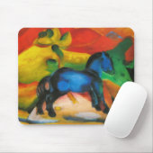Tapis De Souris Petit cheval bleu Mousepad (Avec souris)