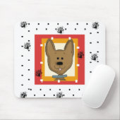 Tapis De Souris Petit chien Brown (Avec souris)