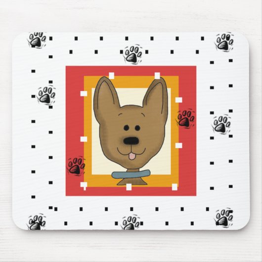 Tapis De Souris Petit chien Brown (Devant)