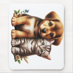 Tapis De Souris Petit chiot/chaton
