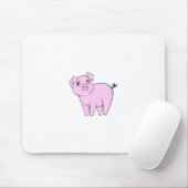 Tapis De Souris Petit Cochon, Petit Cochon, Chien, Cochon Rose, An (Avec souris)