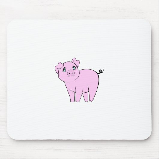 Tapis De Souris Petit Cochon, Petit Cochon, Chien, Cochon Rose, An (Devant)