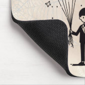 Tapis De Souris Petit Couple Effrayant (Coin)