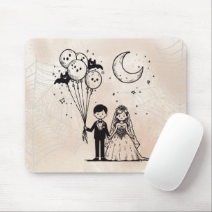 Tapis De Souris Petit Couple Effrayant