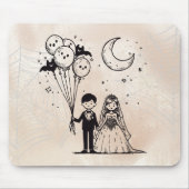Tapis De Souris Petit Couple Effrayant (Devant)