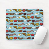 Tapis De Souris Petit déjeuner frit (Avec souris)