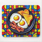Tapis De Souris Petit déjeuner Pop Art (Devant)