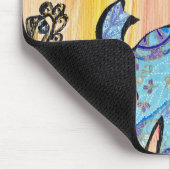 Tapis De Souris Petit éléphant bleu Mousepad (Coin)