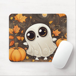 Tapis De Souris Petit fantôme d'Halloween