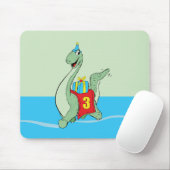 Tapis De Souris Petit garçon, 3e anniversaire Dinosaur (Avec souris)