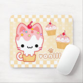 Tapis De Souris Petit gâteau Kitty Mousepad de vanille (Avec souris)