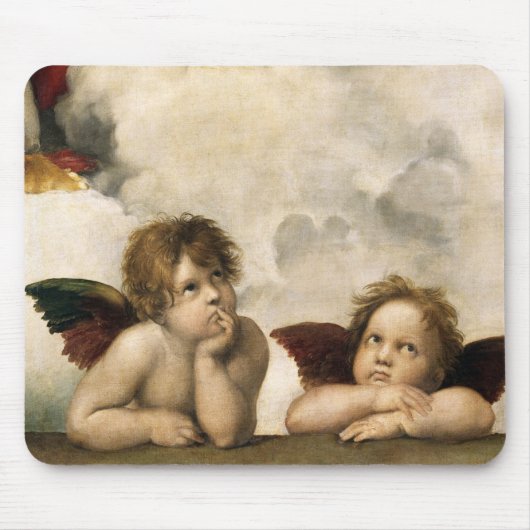 Tapis De Souris Petit groupe de Sistine Madonna, Raphael (Devant)