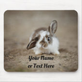 Tapis De Souris Petit Lapin Doux Mousepad (Devant)