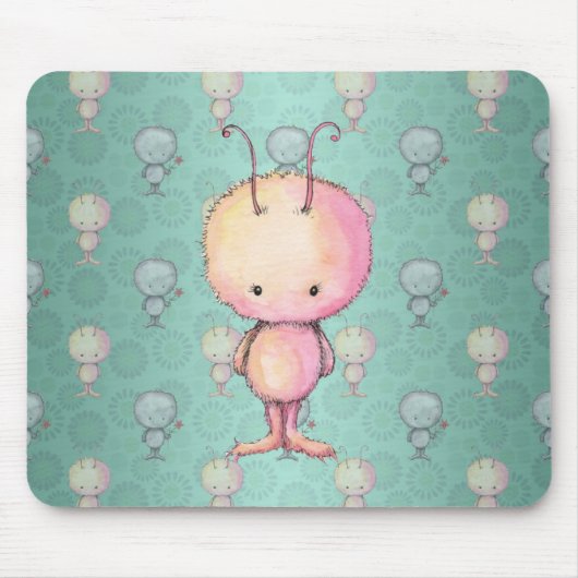 Tapis De Souris Petit Monstre Mignon (Devant)