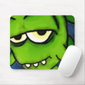 Tapis De Souris Petit monstre vert Mousepad (Avec souris)
