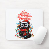 Tapis De Souris Petit Noël poilu (Avec souris)