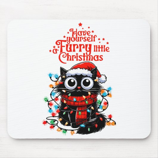 Tapis De Souris Petit Noël poilu (Devant)