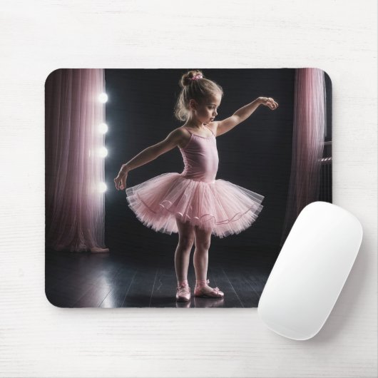 Tapis De Souris Petite Ballerina En Tutu Rose (Avec souris)