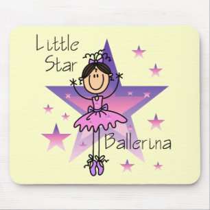 Tapis De Souris Petite Ballerine Star - Cheveux Bruns