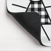 Tapis De Souris Petite chatte fille avec cheveux et citation (Coin)