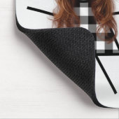 Tapis De Souris Petite chatte fille avec cheveux et citation (Coin)