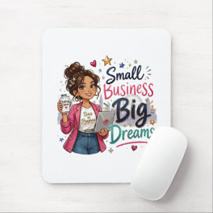 Tapis De Souris Petite Entreprise Grands Rêves Entrepreneuriale Fi