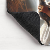 Tapis De Souris Petite fille avec chatons (Coin)