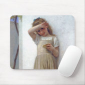 Tapis De Souris Petite fille, Bouguereau (Avec souris)
