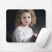 Tapis De Souris Petite fille, Bouguereau (Avec souris)