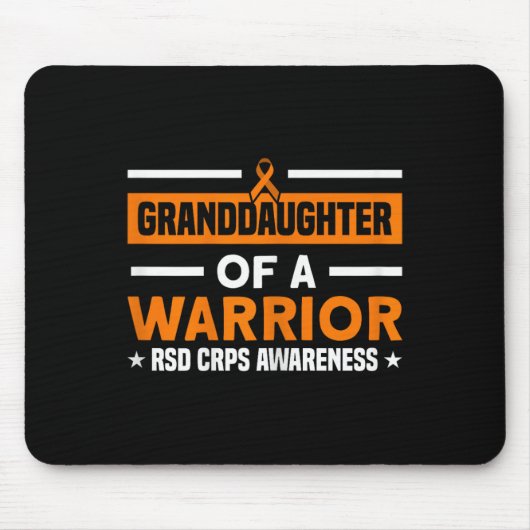 Tapis De Souris Petite-Fille D'Un Guerrier RSD Sensibilisation à l (Devant)