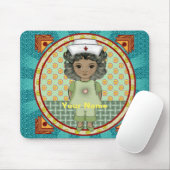 Tapis De Souris Petite fille noire (Avec souris)