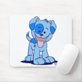 Tapis De Souris Petite mousepad de chiot bleu (Avec souris)